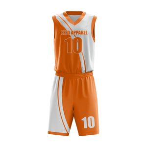 Uniformes de Baloncesto Personalizados para Hombre, Diseño Sublimado de Alta Calidad OEM, Cuello en V, Sin Mangas, Talla Personalizada, 100% Transpirables para Verano - Product Image 4
