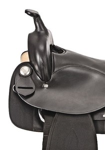 Selle Western personnalisée de marque, faite à la main en cuir véritable, pour l'équitation de type barrel, avec sangle de ventre large et durable, et arceau en laiton et bois. - Product Image 3
