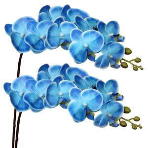 THAF-010 Elegantes Flores de Orquídea Artificiales, Ramas de Phalaenopsis de Tacto Suave para Decoración de Bodas y Fiestas - Product Image 2