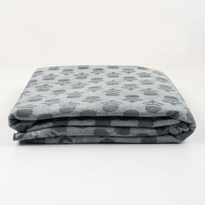 Tela 100% algodón estampada a mano, hecha a mano, tradicional, ecológica, transpirable, tela de algodón con estampado a bloques. - Product Image 1