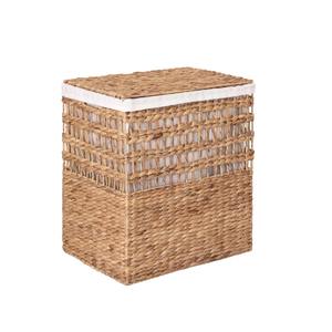 The upper half of the water hyacinth <b>basket</b> is loosely woven Handmade Storage <b>Basket</b> Wholesale eco-friendly Made in Vietnam - Product Image 2