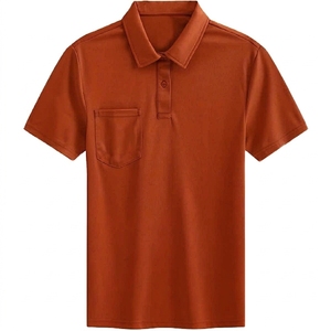 Polo de golf tricoté personnalisé pour homme, séchage rapide, manches courtes, couleur unie, style business, avec poche, vêtement de sport décontracté, vente en gros - Product Image 4