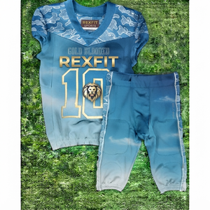 Ensemble d'uniformes de football américain personnalisés, maillot et pantalon rembourrés imprimés par sublimation, fabricant de vêtements de sport d'équipe - Product Image 6