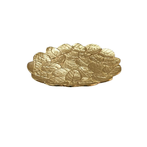 Wholesale Luxury Metal <b>Serving</b> <b>Tray</b> Decorative Metal <b>Gold</b> Color <b>Tray</b> For <b>Serving</b> Tea Coffee Snacks Home Table Decoration - Product Image 6