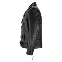 Manteau long pour homme en cuir de vachette noir 100% véritable, design long, marque privée, OEM, vente en gros, vêtement d'extérieur élégant