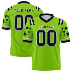 Jersey de Fútbol Americano Personalizado Hecho en Pakistán con Nombre y Número, 100% Poliéster, Sublimado por Transferencia de Calor, Tejido Transpirable y Suave - Product Image 3