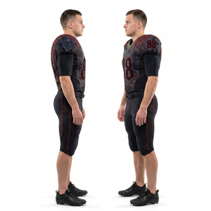Uniforme de football américain sur mesure OEM Elite pour hommes, jersey et pantalon sublimés en Cordura Poly extensible 350GSM avec nom d'équipe - Product Image 3