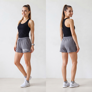 Pantalones cortos deportivos con cordón en la cintura para mujer, pantalones cortos de gimnasio de secado rápido, pantalones cortos para correr para mujer, pantalones cortos ligeros para entrenamiento para mujer - Product Image 4