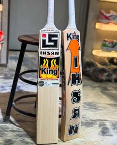 Bate de Críquet Ihsan Sports Serie Clásica Edición King, Madera de Sauce Inglesa, Ligero y Duradero, con Funda Protectora y Agarre Extra - Product Image 2