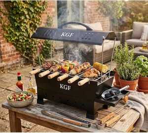 Parrilla Portátil de Carbón con Soporte para Asar al Aire Libre y Barbacoa - Product Image 1