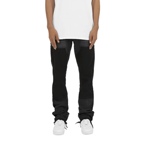 2026 En gros Jeans en denim non déchirés pour hommes, coupe droite, élastiques, style ample et baggy, tendance - Product Image 1