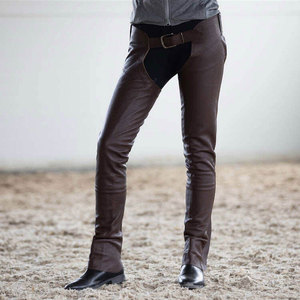 Men's Custom Made Breathable Leather Full Western <b>Chaps</b> Adult Size Custom Design Color Luxury Horse <b>Riding</b> Equestrian <b>Chaps</b> - Product Image 3