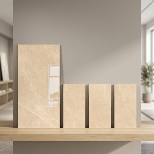 Azulejos de Porcelana Pulida Satinada Esmaltada Pulpis Tan 800x1600mm para Piso y Pared, Ideales para Baños y Uso en Exteriores, Venta al Por Mayor - Product Image 3