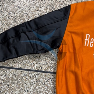 Vestes universitaires ORCAFITS, rouge orange, broderie arc-en-ciel Jésus, numéro 7, respirantes, impression de logo personnalisée, vêtements décontractés d'automne - Product Image 3