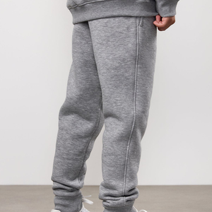 Two Piece Kids <b>Tracksuit</b> Set Sew Custom Logo Plain Boys Hoodie Set Terry Cotton Sport Suit New Sweatpants - Product Image 4