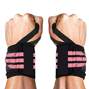 Las muñequeras resistentes y flexibles para levantamiento de pesas ayudan a mantener los muñecos firmes durante los exigentes ejercicios de fuerza en el gimnasio. - Product Image 6