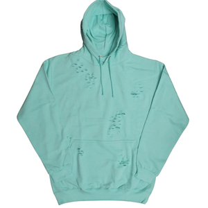 Fashionable Distressed Hoodie For Men Lightweight Comfortable And Durable Perfect For Streetwear And Outdoor Activities - Product Image 1