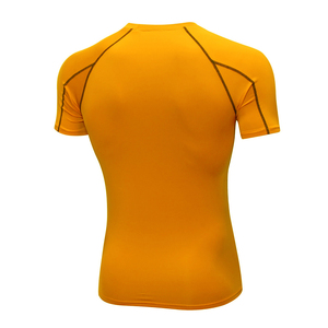 Training Tops Men's Surfing Rash Guard T-<b>Shirt</b> Quick Dry Polyester Spandex Half Sleeve <b>Compression</b> <b>Shirt</b> For Gym And Fitness - Product Image 5
