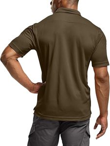 Camisa Casual Personalizada para Hombre, con Bolsillo, Antiarrugas, de Spandex/Poliéster, para Golf, Uniformes, Venta al Por Mayor, OEM/ODM - Product Image 1