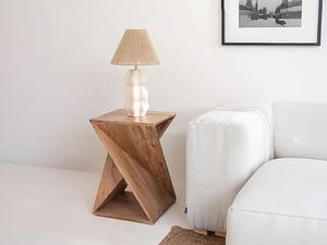 Mesa auxiliar ovalada de madera para tazas de café, libros, lámparas, plantas, accesorios, esquina del sofá, dormitorio y sala de estar - Product Image 3