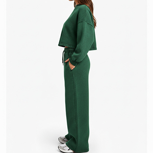 Prix de gros Jogger léger 100% Coton molletonné d'hiver uni brodé vintage streetwear de qualité supérieure grande taille coupe régulière - Product Image 5