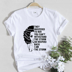 Camiseta de Modal para Mujer, Cuello Redondo, Manga Corta, Estilo Urbano, con Estampado, Camisetas Lisas para Mujer - Product Image 5