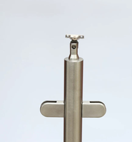 Système de balustrade pour escaliers, poteaux en acier inoxydable et balustrade en verre trempé, poteau en verre pour balcon, garde-corps en verre