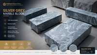 Bloc de marbre gris argenté SULTANE HIND 100% naturel poli antidérapant adhésif haute densité pour dalles, carreaux, comptoirs, intérieur
