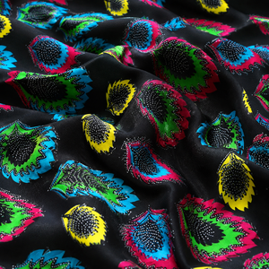 Tela africana premium con estampado de cera, terciopelo con bordado de lentejuelas, material textil de diseñador para prendas de moda. - Product Image 5