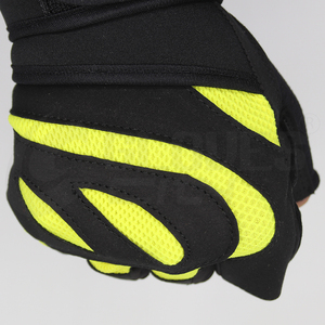 Hot Selling Non <b>Slip</b> Cotton Polyester Leather Gym Fitness Gloves Breathable Exercise Weight Lifting <b>Half</b> Finger Adjustable Wrist - Product Image 6