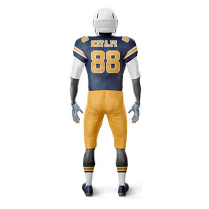 Wholesale Team Uniform <b>Compression</b> Sublimation Set Rugby Wear Customized Design Football Jersey American Uniform Printed - Product Image 5
