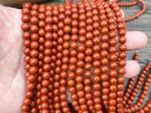 Cuentas Redondas Lisas de Jaspe Rojo Natural de 15 Pulgadas, 2mm 3mm 4mm 6mm 8mm 10mm 12mm, Piedras Preciosas Sueltas para Fabricación de Joyería - Product Image 6
