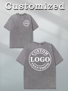 Camisetas Gráficas Transpirables de Tallas Grandes Personalizadas para Hombre, Estampado Serigrafiado, Estilo Vintage, Lavado Ácido, Oversize, Desgastado - Product Image 2
