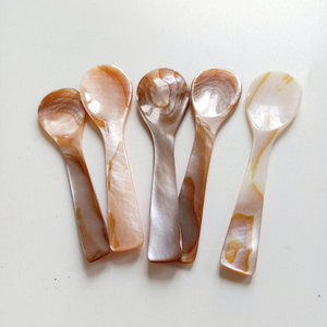 Caviar Mother of Pearl Spoon Premium Handmade Natural <b>Shell</b> Non Reactive Seafood Serving Wholesale Vietnam Supplier - Product Image 4