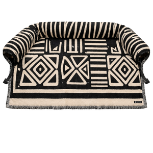 Pet Couch Covers for Dogs Elegant Leaf Pattern <b>Sofa</b> <b>Protector</b> Blanket Washable Furniture Cover with Fringe Edges Indoor Use Cozy - Product Image 2