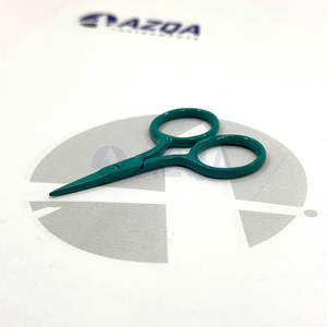 Tijeras de Bordado Mini de Acero Inoxidable, Color Cian Teal, Recubiertas, Punta Fina, Cortador de Hilo, Herramienta de Costura y Manualidades - Product Image 2