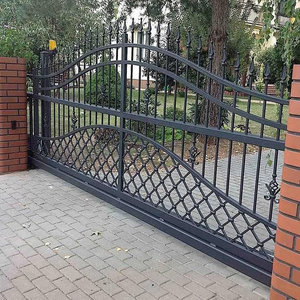 Puertas de Hierro Forjado de Primera Calidad – Puerta de Entrada de Hierro para Patio con Estructura Resistente y Elegante Diseño Decorativo para Exteriores - Product Image 2
