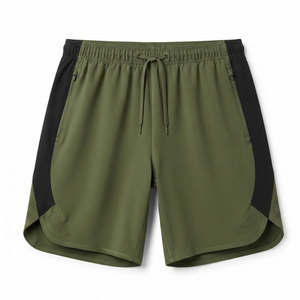 Shorts décontractés d'été pour hommes, en coton léger, coupe ample, taille à cordon, bas de tenue streetwear pour le quotidien, vêtements en gros - Product Image 1