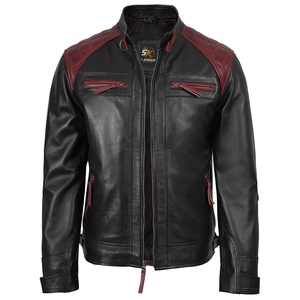 Veste de sport 5KINGZ en cuir véritable de qualité supérieure, coupe-vent, à capuche, pour hommes, vêtements d'hiver, vente en gros, exportation, OEM - Product Image 1