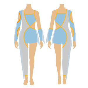 Uniformes de Majorette Estampados para Mujer, Ropa de Práctica de Manga Larga, Conjuntos de Uniformes de Majorette de Talla Grande, Uniforme de Animadoras de Alta Calidad - Product Image 2