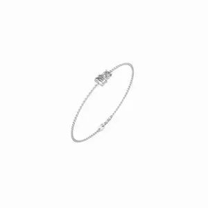 Lab Grown Diamond Emerald Bracelet in 18K Gold 2-Piece <b>Bangle</b> <b>Set</b> with IGI Certification Trendy Women's Jewelry - Product Image 3