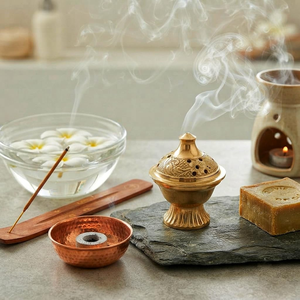 Quemador de Incienso Tradicional Indio de Latón, Porta Incienso Loban Dhuna para Pooja, Templo, Decoración del Hogar y Meditación - Product Image 2
