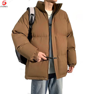 Men's Outdoor Hooded Padded Jacket Breathable Eco-Friendly Quick Dry Lightweight Insulated Winter <b>Coat</b> for Hiking Trekking - Product Image 1