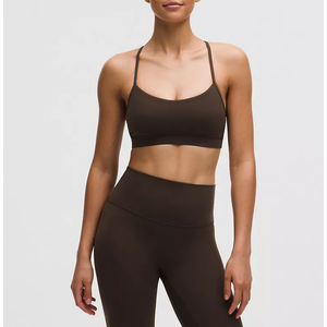 ชุดออกกำลังกาย 2 ชิ้น เสื้อชั้นในกีฬาและกางเกงขาสั้น ผ้ารีไซเคิลยืดหยุ่น เป็นมิตรต่อสิ่งแวดล้อม สำหรับผู้หญิง พิมพ์โลโก้ตามสั่ง ปี 2026 ระบายอากาศได้ดี ใส่ได้สองด้าน เหมาะสำหรับยิมและโยคะ - Product Image 1