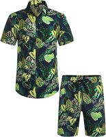 Conjunto de Camiseta y Pantalones Cortos Deportivos para Hombre, Estilo Urbano, Tejido de Punto, Bordado, 100% Algodón, Secado Rápido, con Logotipo Personalizado