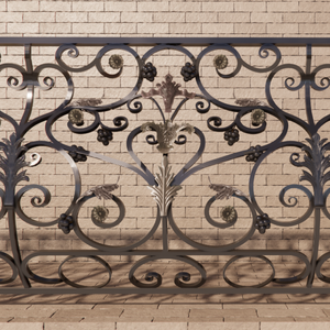 Balustrades de balcon en fer forgé design, système de garde-corps décoratif en fer pour la conception architecturale extérieure moderne - Product Image 5