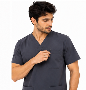 Ensemble de tenue médicale pour homme, respirant, en spandex, pour médecins, infirmiers, hôpitaux, confortable, extensible et résistant - Product Image 6