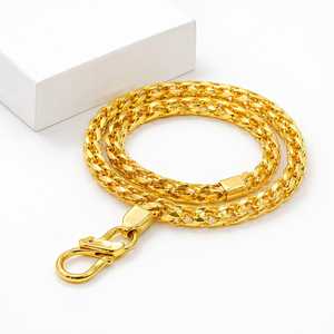 กำไลข้อมือทองคำแท้ 22K สำหรับผู้ชาย |   สร้อยคอทองคำแท้ 916 สีเหลืองทองแบบสองสาย |   เครื่องประดับสไตล์ดูไบสุดหรูสำหรับผู้ชาย - Product Image 3