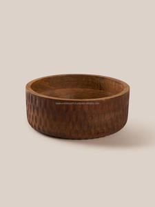 Tazón para Servir Hecho a Mano de Madera de Mango Sólida de Primera Calidad a Precio de Mayoreo para Hogares, Restaurantes y Hoteles - Falak World Export FWE-0026 - Product Image 4