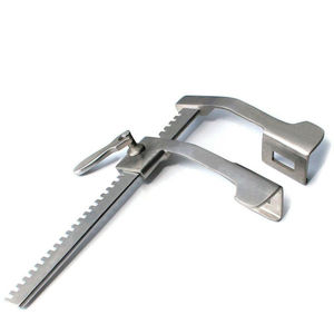 Écarteur de côtes avec 2 lames en acier inoxydable, réutilisable, qualité supérieure, instruments chirurgicaux - Product Image 4